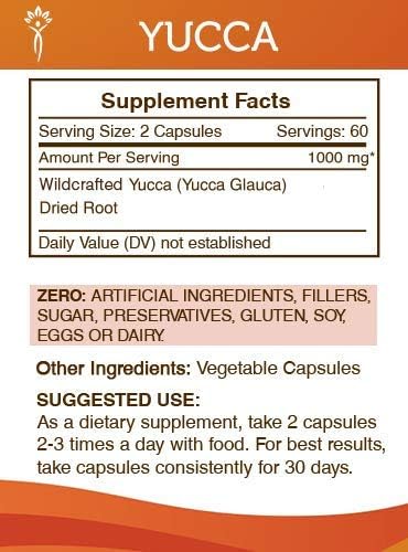 Secrets of the Tribe Yucca 120 Capsules, Made with Vegetable Capsules and Yucca glauca Dried Root (120 Capsules) - Image 3