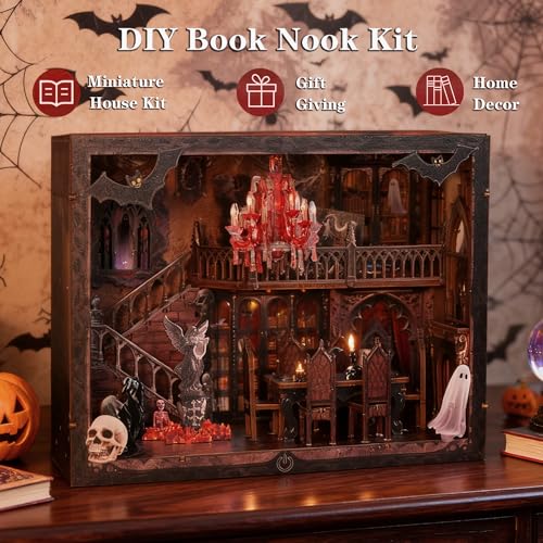 Joibabe Haunted Manor Gothic Book Nook Kit thumbnail 2