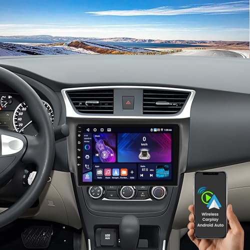 Hikity Android 15 4+64G Autoradio pour Nissan Pulsar B17 2013-2017, Écran 10.1