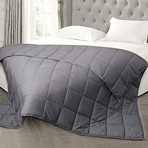 joybest King Size Weighted Blanket 30 lbs 80"x87" Soft Comfortable Breathable 100% Cotton