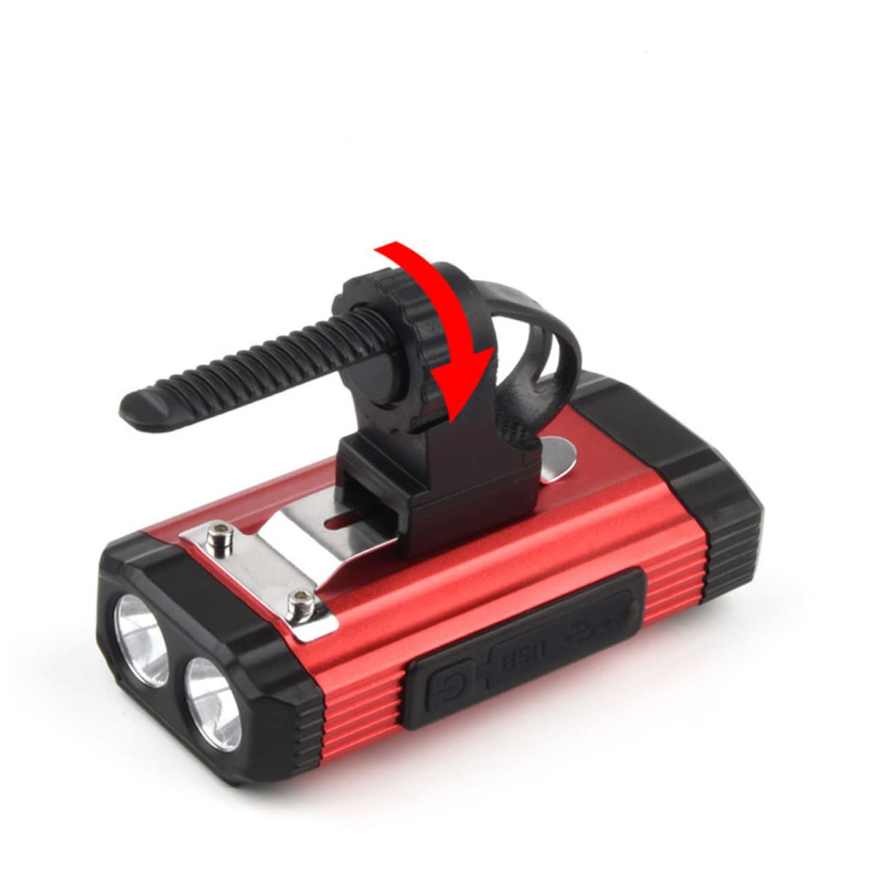 Mikikit Cycling Bike Light Rechargeable Magnetic High Brightness Led for Road Clip-on Design