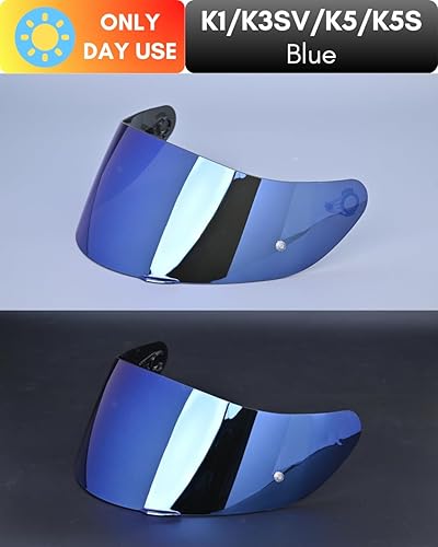 Miniatura 4 de Visera de casco de motocicleta para K1 K3SV K5 K5-S Visera de repuesto para casco de visera, protección UV antiarañazos, universal