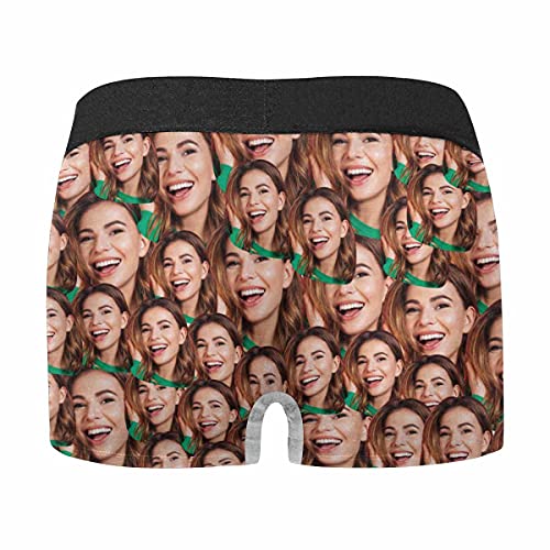 Custom Face Boxer Briefs Choking Hazard Grey Personalized Photo Funny Underwear Shorts for Men The Best Gifts - Image 6