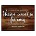 Andaz Press Personalized Wedding Party Signs, Rustic Wood Print, 8.5-inch x 11-inch, We Know You Would Be Here Today if Heaven Weren't So Far Away Memorial Sign, 1-Pack, Custom Made Any Name - Loved One Who Passed Away