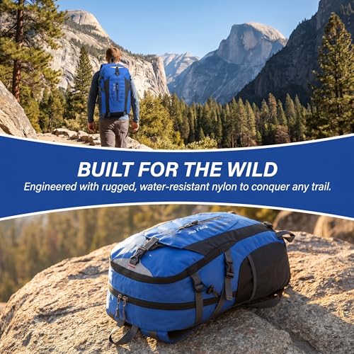 Mochila impermeable ligera y portátil para senderismo miniatura 2