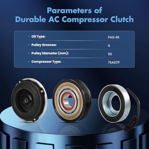Image of ECCPP AC Clutch 2015-2023 for Chevrolet Silverado 2500 3500 4500 HD 6.6L