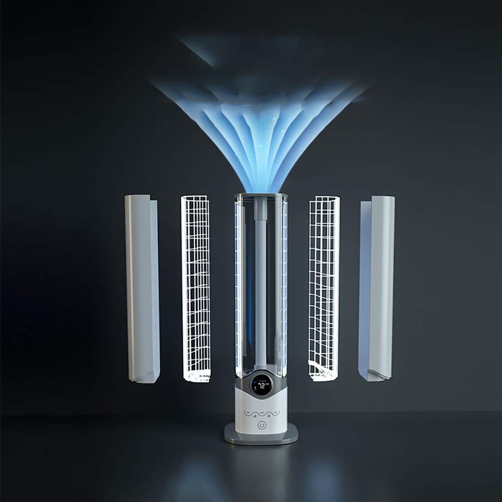 Humidificador doméstico silencioso, Ideal para dormitorios Grandes, Mujeres Embarazadas y bebés. De Gran Capacidad, de Suelo a Techo, con función de llenado de Agua, para ofic,Black-6L