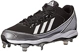  adidas Performance Men\'s PowerAlley Metal Low Baseball Cleat, Core Black/Running White/Neo Iron, 11.5 M US