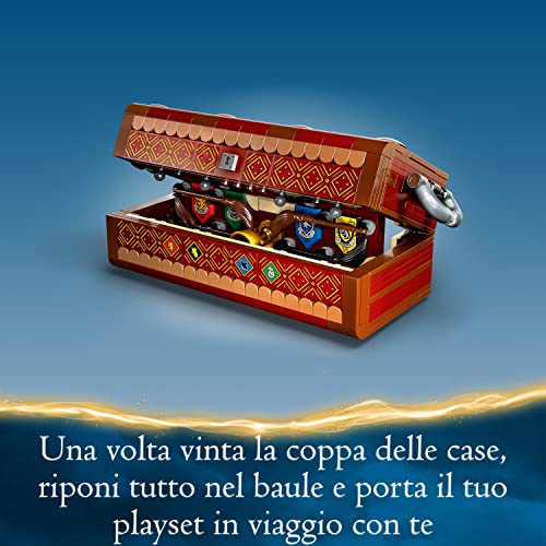 Harry Potter Baule del Quidditch, 3 Diverse Sfide Fino a Due Giocatori con Minifigure Personalizzabili di Draco Malfoy, Cedric Diggory e Cho Chang, Giochi per Bambini e Bambine, Idee Regalo 76416 - Lego - Immagine 6