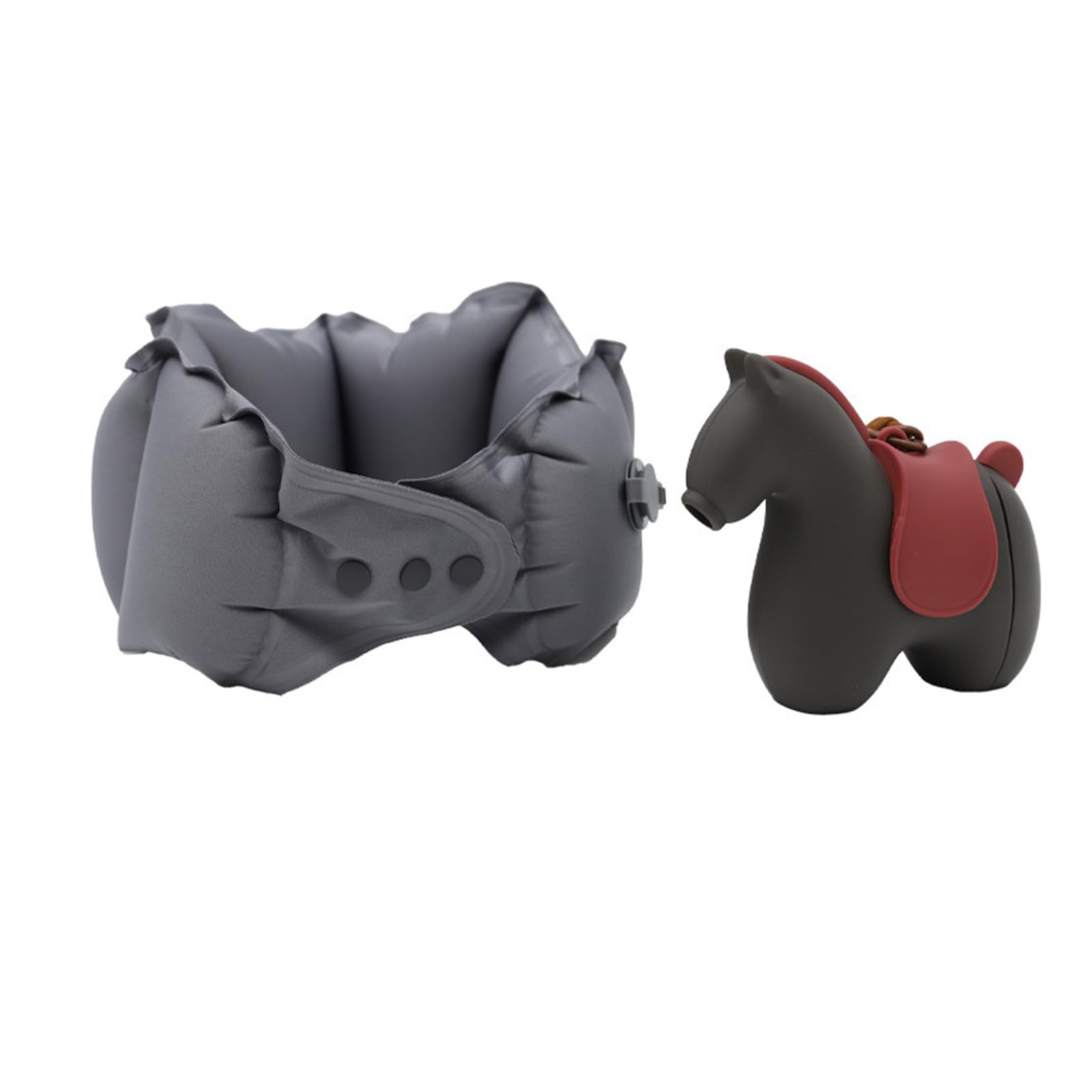 NMFLAB Inflatable Travel Pillow for Road Trips and Offices Easy to Comfortable Neck Rest for Car