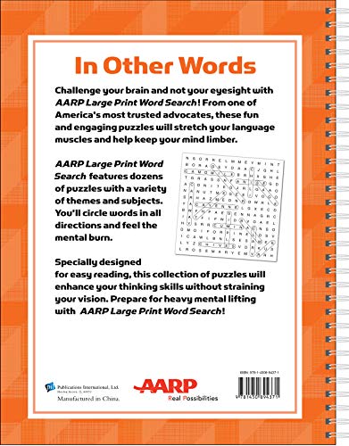 Aarp Large Print Word Search #TOP1