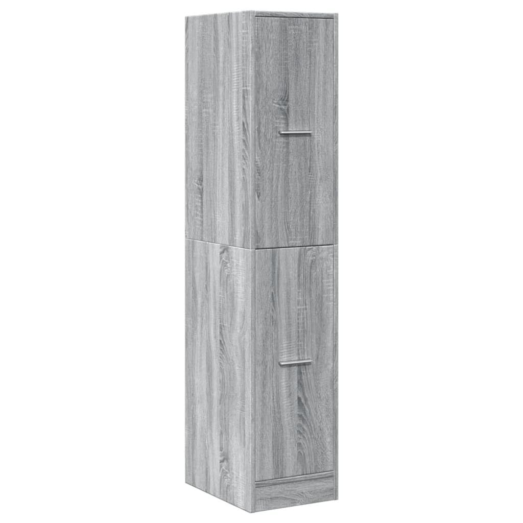 vidaXL Apothecary Cabinet, Storage Cabinet for Living Room, Apothecary Chest with Drawer, Cupboard, Modern Style, Grey Sonoma Engineered Wood — image 1
