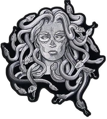 MEDUSA Biker Motorcycle NEW Embroidered LARGE BACK Patch LRG-0455