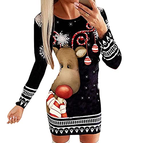 Onsoyours Donna Vestito Casuale Abito Manica Lunga...