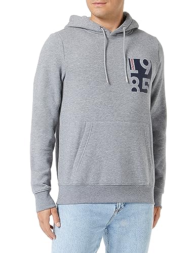 Tommy Hilfiger Hombre Camiseta Manga Corta Cuello Redondo, Gris (Medium Grey Heather), M