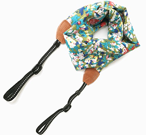 Alled Camera Neck Shoulder Belt Strap, Chevron Scarf Vintage Print Soft Coloful Camera Straps For Women /Men For Dslr / Slr / Nikon / Canon / Sony / Olympus / Samsung / Pentax Etc #TOP3