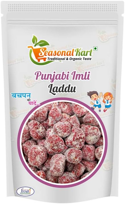 SEASONALKART Punjabi Imli Laddu 400 Grams Soft Digestive Tamarind Candy Tasty Tamarind Ladu