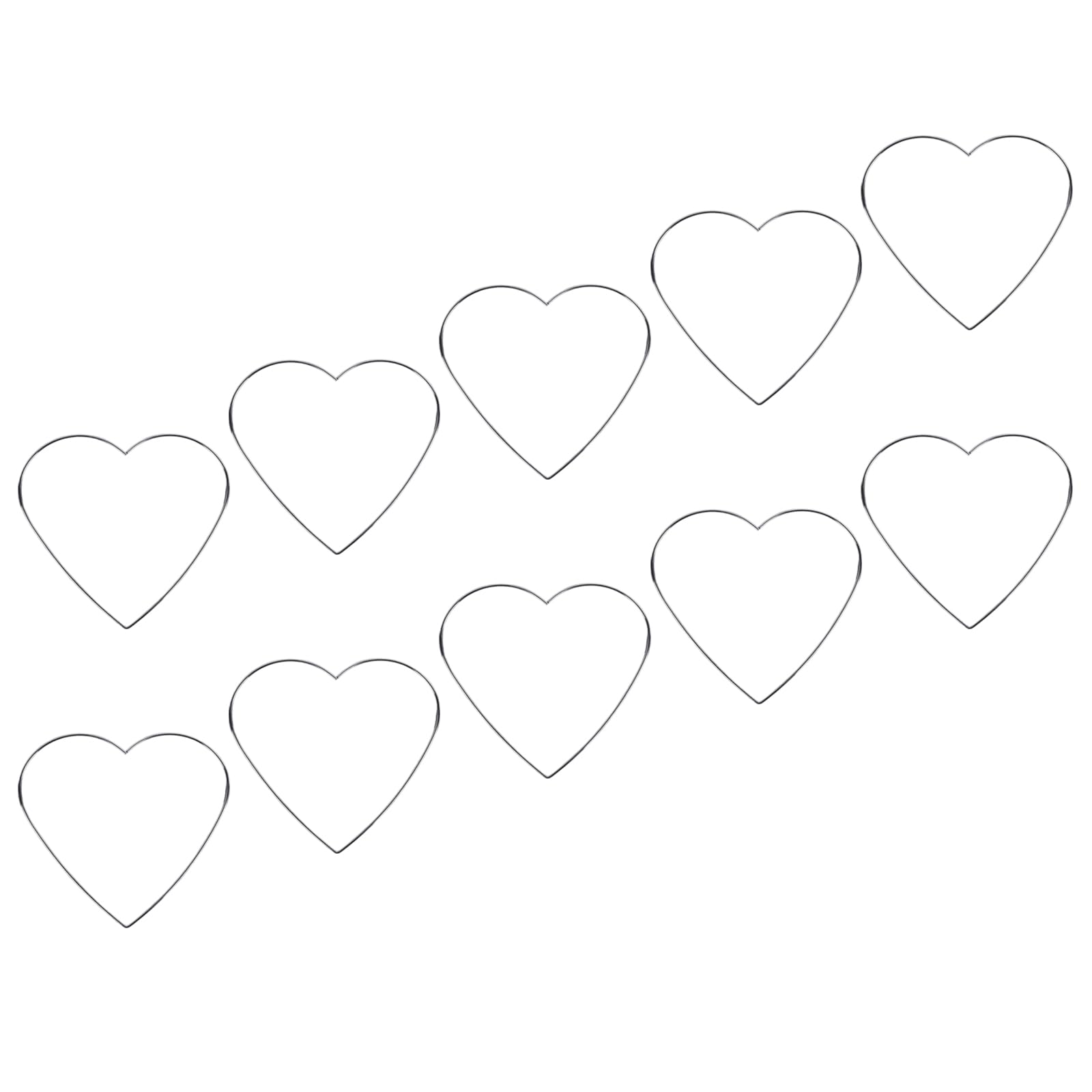Jazuaiao 10Pcs Welded Metal Heart Rings for Dream Catchers and Festives Home Decorations Dreamcatchers Hoops Metal Craft Rings