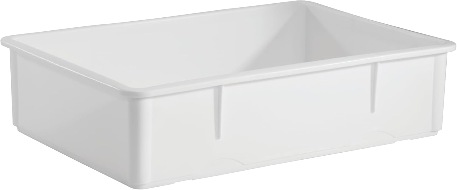 Central Exclusive Plastic Open Non-Stick Litter Box, Great for Small & Large Cats - 18" x 26" x 3"