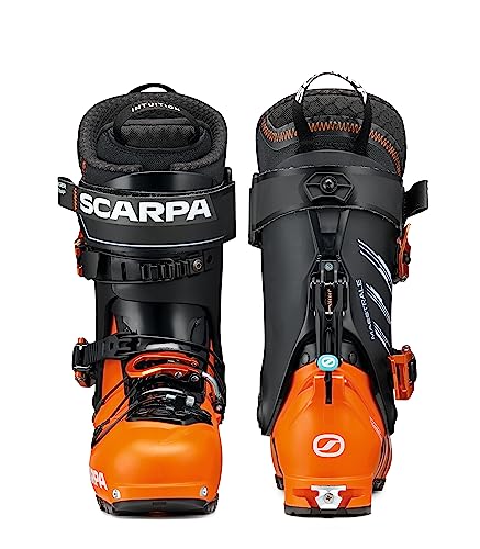 SCARPA Men's Maestrale 110 Flex Alpine Touring Ski Boots for Backcountry & Downhill Skiing - Orange/Black - 25 - Image 4