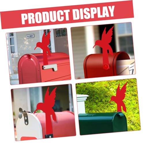 Image of BESTonZON Clan Master Email Decoration Red Mailbox Flag Replacement 9.45 Inch Decorative Mailbox Sign for Outdoor Garden Patio
