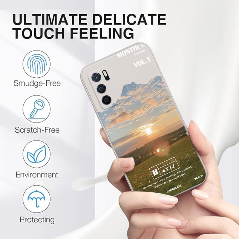 WOKEZ Telefonfodral för Oppo Reno 10 - Solnedgångsmönster