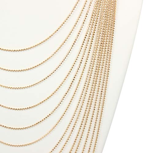 RIAH FASHION Bohemian Multi Layer Statement Necklace - Gypsy Layered Strand Drape Long Y Chain Bar Feather Pendant Drop Lariat3