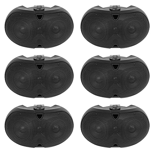 Rockville (6) D4-70 Black Dual 4