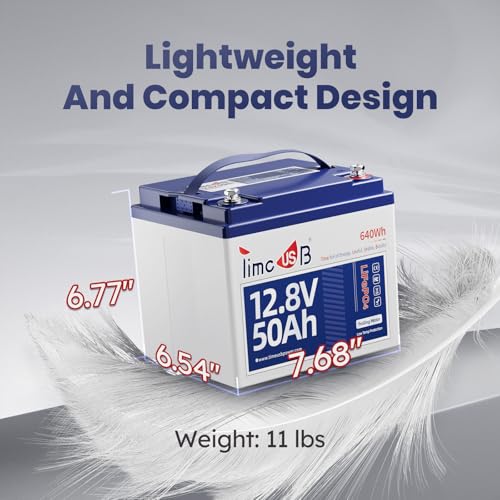 Image of Timeusb 12V 50Ah Trolling Motor LiFePO4 Lithium Battery with Low-Temp Protection, 15000 Deep Cycle, Max. 60A Current at 30mins, 12V Battery for 20~70lb Boat Motor, Fish Finder, Instrument Panel etc.