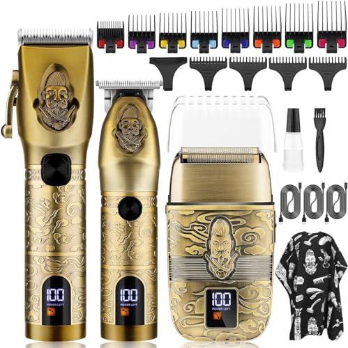 Tondeuse à barbe pour homme et kit complet pour coupe de cheveux