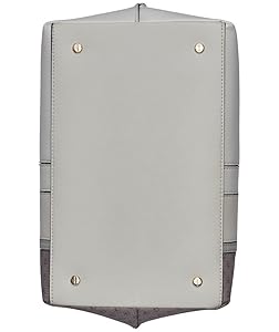 Calvin Klein Granite Geometric Satchel 2 in 1, Vegan Leather, 2 Pockets