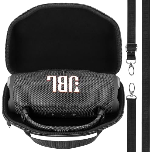 Lebakort Hard Case Compatible with JBL Charge 6 Waterproof Speaker (Black Case)