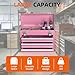 Granper Heavy-Duty Metal Tool Chest with Drawers, Powder-Coated for Garage & Home (Pink)