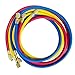 Bocarmo 5FT AC Diagnostic Manifold Freon Gauge Set for R410A R404A R22 R134a R12 R22 R502, Refrigerant AC House Air Condition HVAC 60