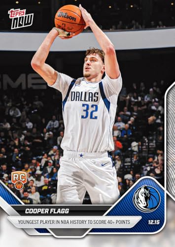 2025 Topps Now Cooper Flagg #86 Youngest Player in NBA