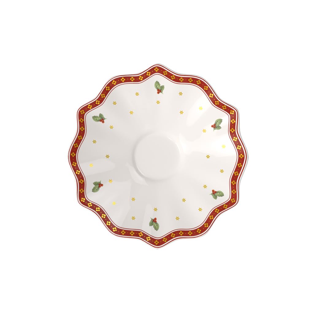 Sous-tasse Villeroy & Boch Toy's Delight - Porcelaine Premium Blanc/Rouge - 16,5 Cm