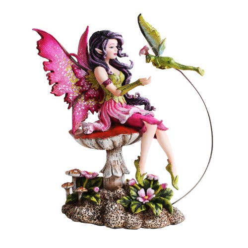 Estatua decorativa hada caballero romántico 16 oz