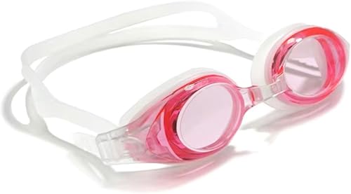 SavCo - Gafas de natación ópticas correctivas color rosa (+5.0 Plus) para niños, adolescentes y adultos