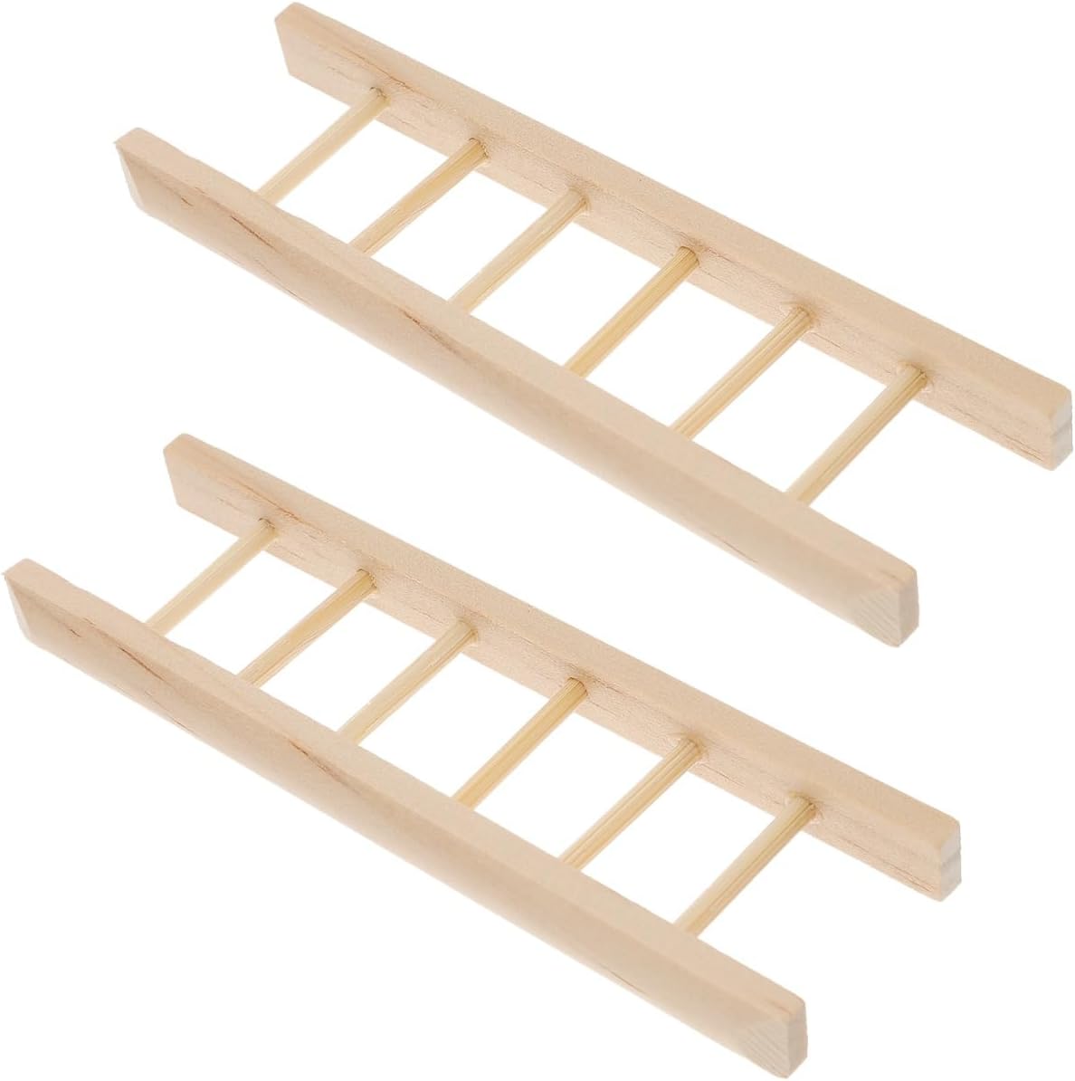 Mini Wooden Step Ladders, 2Pcs 1:12 Miniature Doll House Furniture Ladder