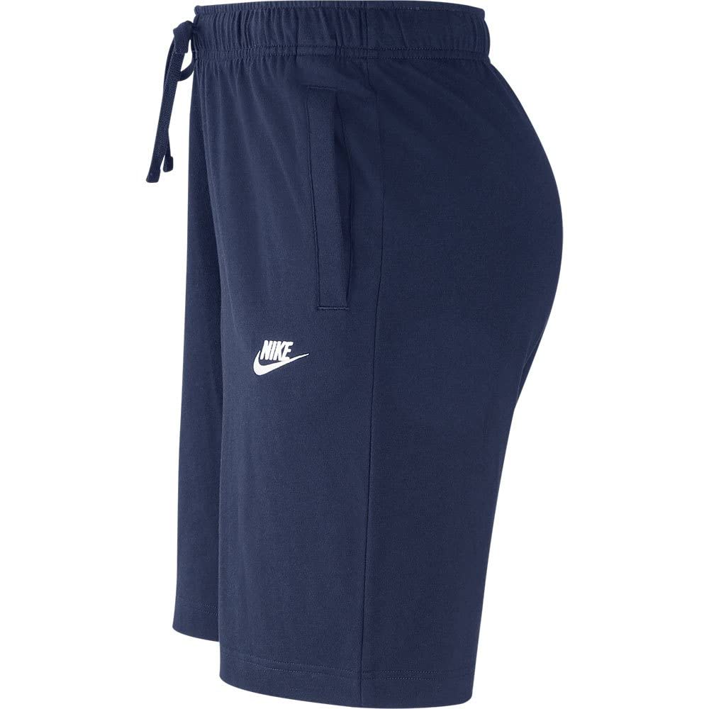 Nike Club Short Jsy - Pantalones Cortos, Hombre, Azul (Midnight Navy/(White), XL