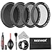 Neewer Set di Filtri a Definizione Alta per DJI Phantom 4, DJI Phantom 3 Professional, Advanced & Standard: Filtro UV/CPL/ND4/ND8 con Adattatore, Penna di Pulizia, Custodia per Filtri, Soffiatore, Spazzolino, Stoffa di Pulizia in Microfibra