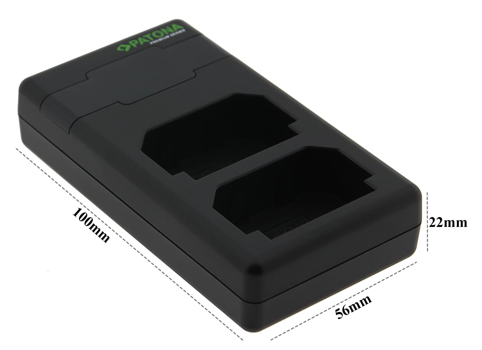 PATONA Premium Caricabatterie doppio PD per Sony NP-FZ100 – Dual LCD, USB-C PD/QC 1500mA, alimentatore 20W incluso – per Alpha A1, A7 III, A7 IV, A7R III-V, A7S III, A9 II, A6600, A6700, FX3, FX30