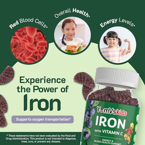 YUM-V'S Iron Gummies for Kids