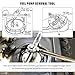YTFRL Fuel Pump Removal Tool, Adjustable Fuel Pump Lock Ring Tool for Easy Removal and Installation, Universal Alloy Steel Petrol Tank Lid Cover Spanner Repair Kit, Car Accessories