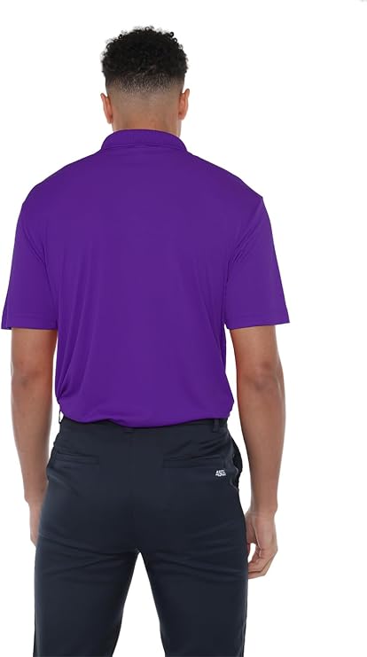 Official NCAA Collegiate Men's Sport Polo Short Sleeve Shirt Left Chest Logo Collection