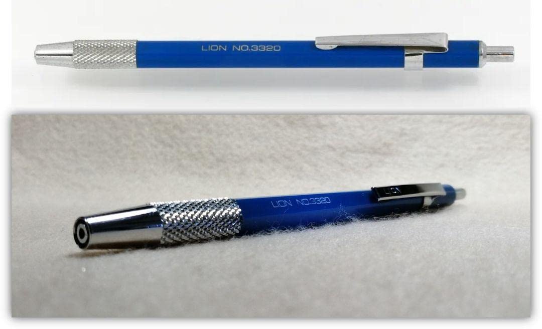 Amazon.co.jp: 廃番 LION No.3320 ドロップ式 芯ホルダー 黒赤替芯6本