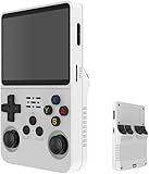 Pixel Beam R36S Retro Handheld Game Console 128GB, 20,000+ Games PSP/N64/Game Boy much more HDMI Output RKOS 2.0, 3.5" IPS Screen, Wi-Fi/Bluetooth Linux Operating System (White)