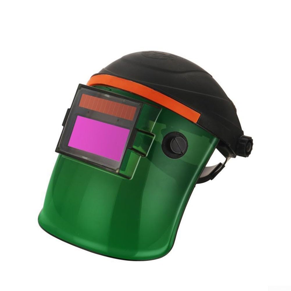 Casco de soldadura, cubierta ajustable de policarbonato con oscurecimiento automático, pantalla de soldadura, casco de soldador montado en la cabeza