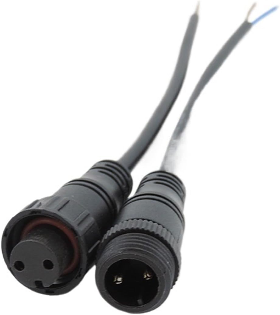 M12 M16 Waterproof DC Male Female Cable Connector Butt Extension Line Wire Connector(M16 Female,4pcs)