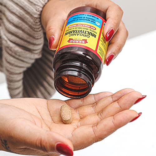 Bragg Daily Multivitamin For Women & Men - Organic Whole Food Supplement With Vitamin A, Vitamin C, Vitamin D3, Vitamin E, Vitamin K, Biotin, And More - 30 Tablets #TOP4